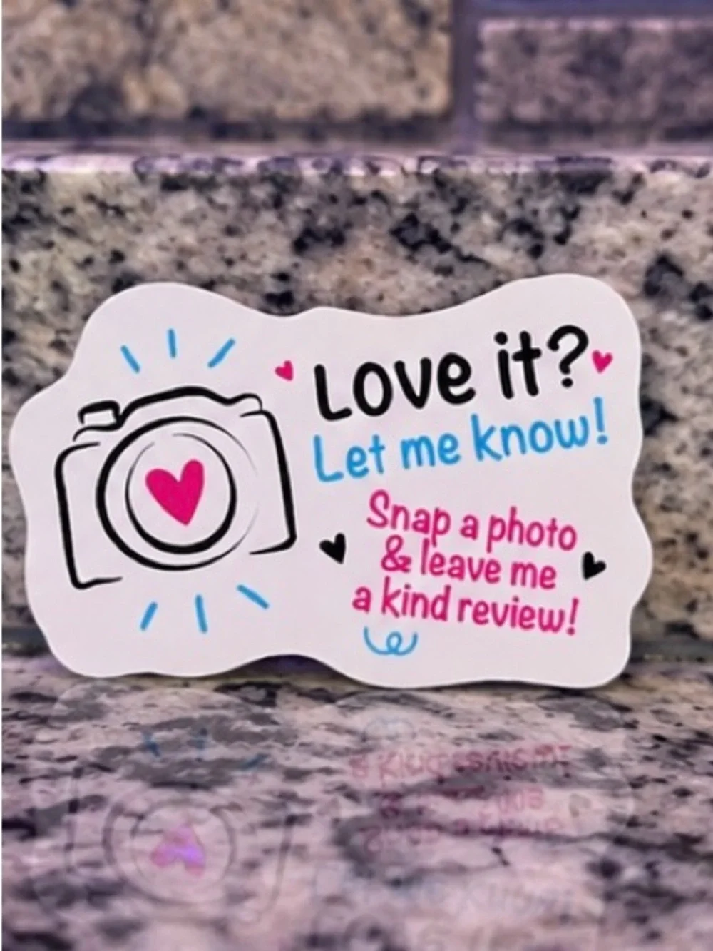 55 Pack Love It Review Stickers Small Business Seller Packaging